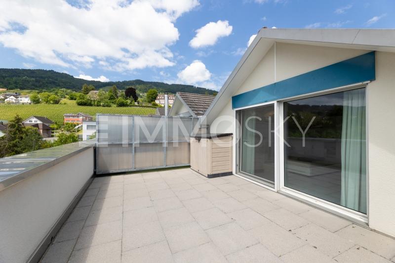 Balkon mit Blick auf Rebstein und Säntis - 5.5 stanze Casa unifamiliare a Rebstein
