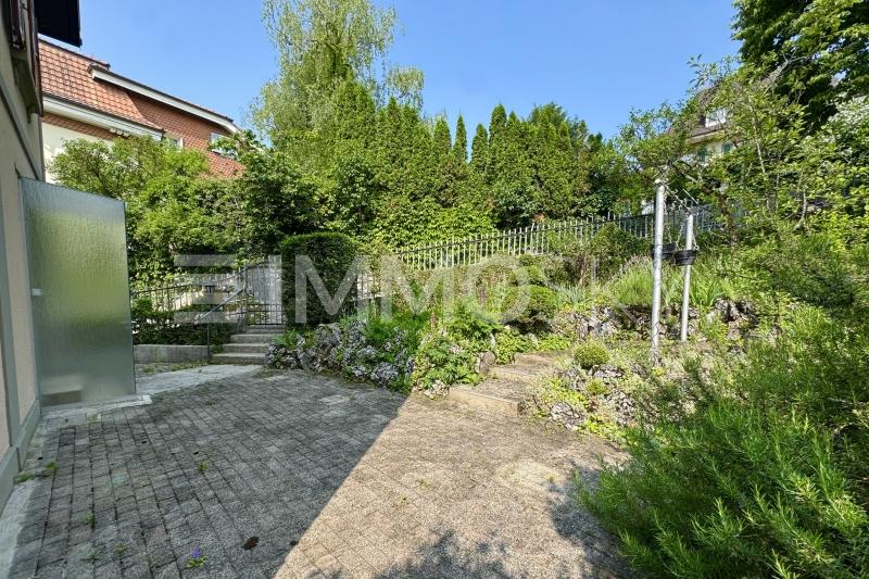 Jardin côté nord - 4.5 pièces Maison a Biel/Bienne