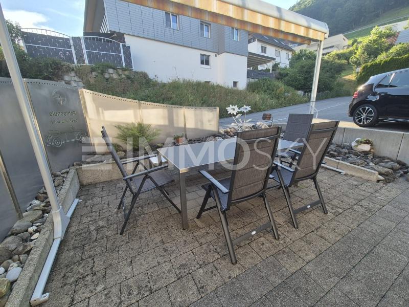 Eigener Sitzplatz für Grillabende - 2.5 Zimmer Wohnung in Berneck