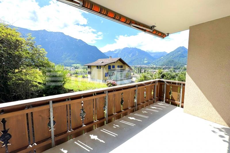 Mit Blick über die Berge - 3.5 pièces Appartement a Goldswil b. Interlaken