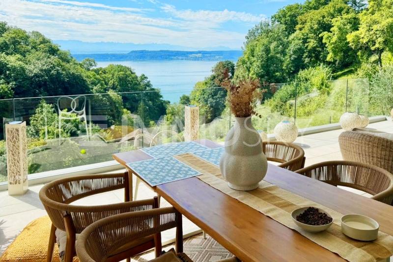 Magnifique vue sur le lac et les Alpes - 5.5 pièces Appartement en rez-de-chaussée a Twann Tüscherz