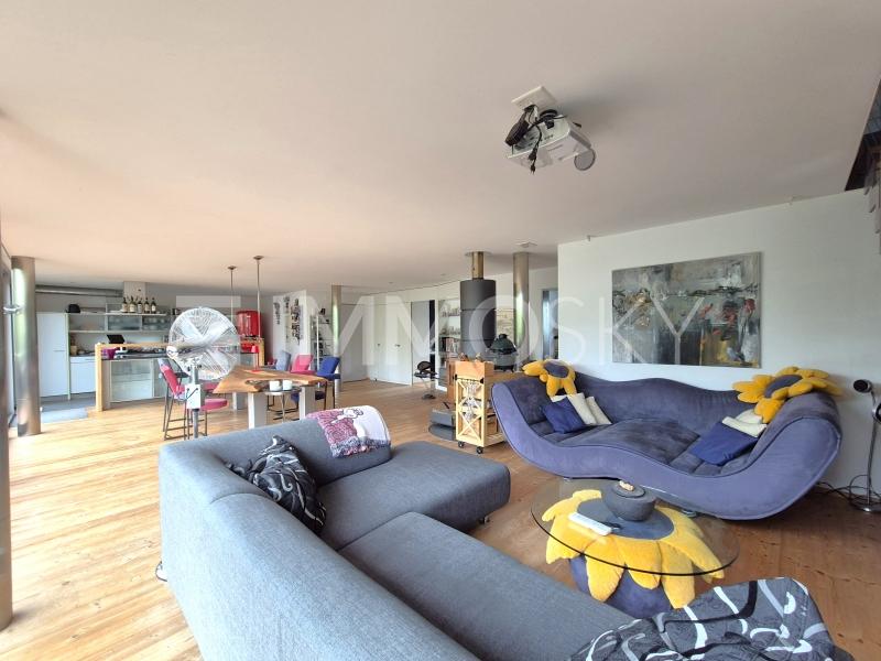 Wohnbereich mit Schwedenofen - 5.5 pièces Appartement a Gossau SG