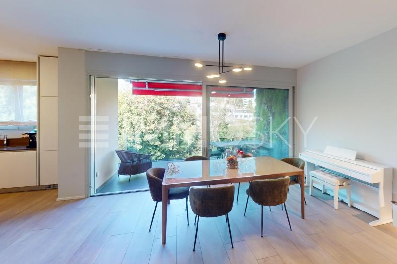 Sala da pranzo open space con design moderno  - 4.5 Zimmer Wohnung in Lugano