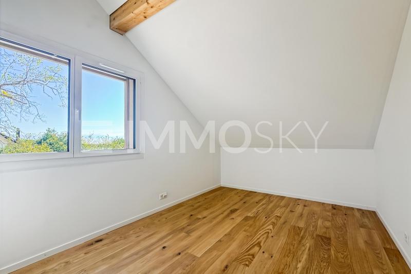 Chambre avec vue lac - 4.5 Zimmer Doppeleinfamilienhaus in Echichens