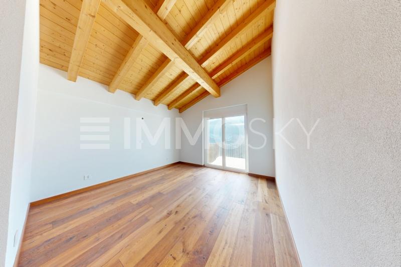 Elternschlafzimmer mit Aussicht  - 4.5 pièces Appartement sous les toits a Erschmatt