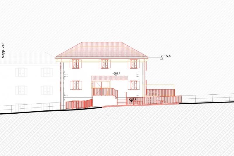 Facciata Nord - 4.5 pièces Maison bifamiliale a Breno