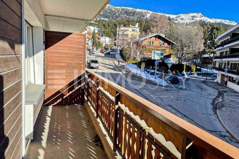 Vue depuis le balcon - 1.5 rooms Flat in Crans Montana
