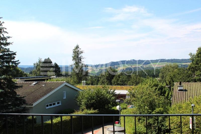 Weitsicht von der herrlichen Terrasse - 2.5 pièces Appartement en attique a Uitikon Waldegg