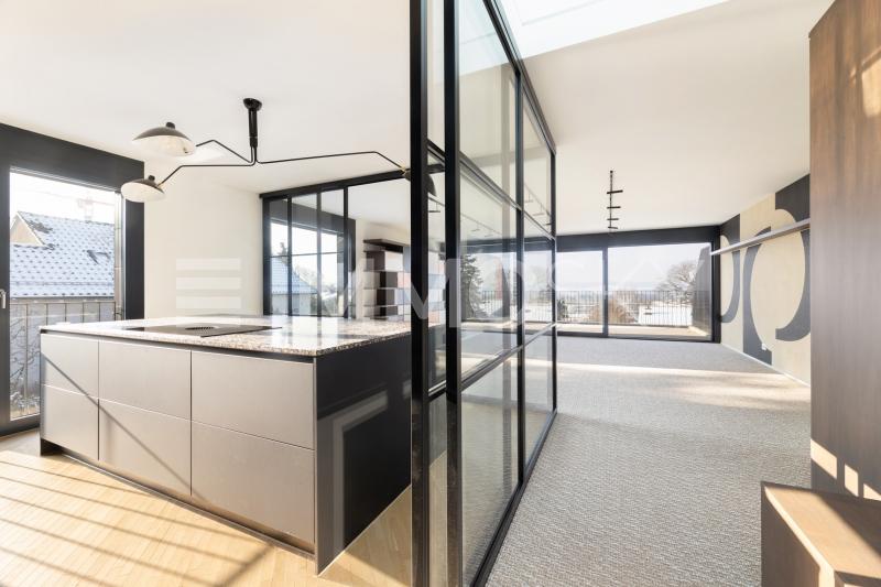 Designküche im Licht – Transparenz trifft Eleganz - 2.5 pièces Appartement en attique a Uitikon Waldegg