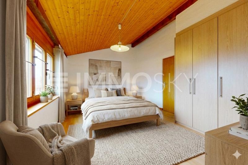 Chambre parentale (Home staging) - 4.5 pièces Appartement a Bevaix