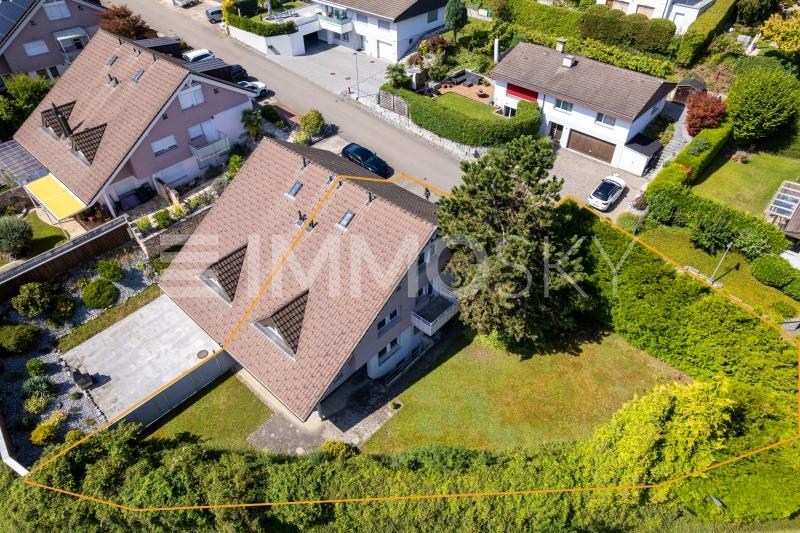 Vogelperspektive - 5 pièces Maison a Rudolfstetten Friedlisberg