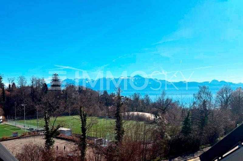 Magnifique vue depuis les combles - 5.5 pièces Maison mitoyenne d'angle a Pully