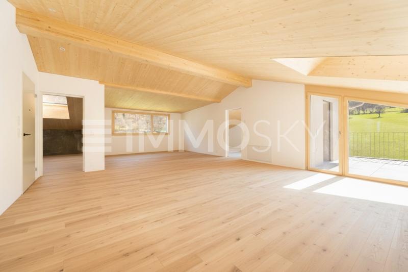 Offener, heller Wohn- und Essbereich - 3.5 Zimmer Dachwohnung in Trimmis