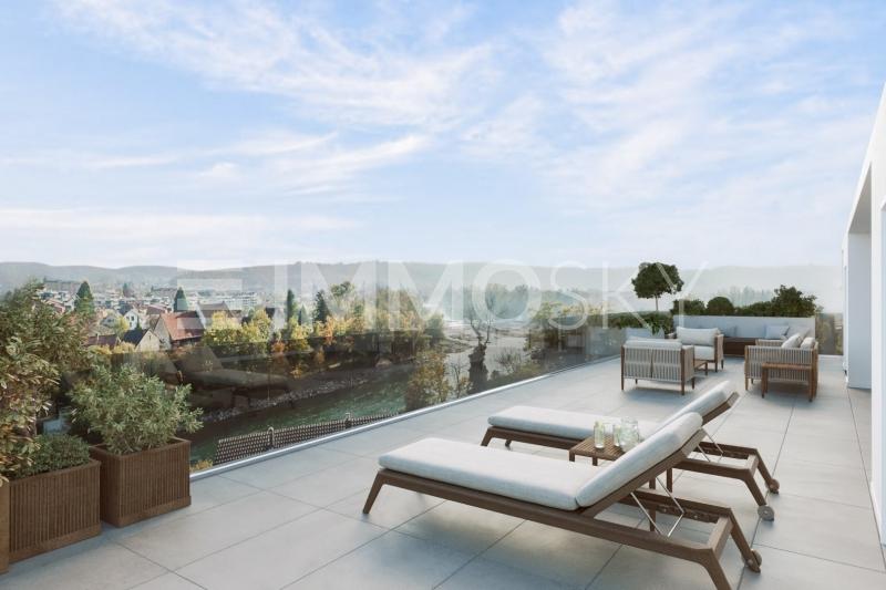 Sonniger Terrassentraum - 4.5 pièces Appartement avec terrasse a Umiken