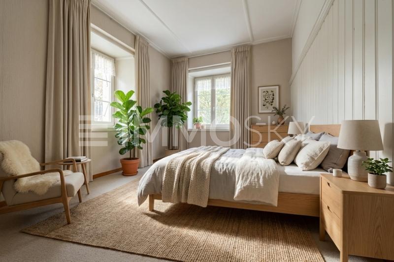 Chambre Home Staging - 3 pièces Maison individuelle a Fontainemelon