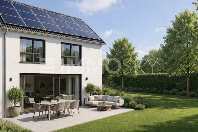 Ville jumelée avec jardin privatif - 5.5 pièces Maison jumelle a Courtételle