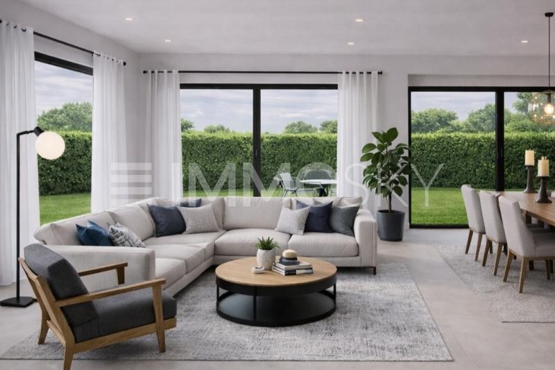 Pièce à vivre baignée de lumière - 5.5 pièces Maison jumelle a Courtételle
