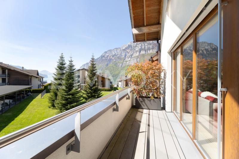 Balkon mit Aussicht und Lebensqualität - 4.5 stanze Duplex a Unterterzen