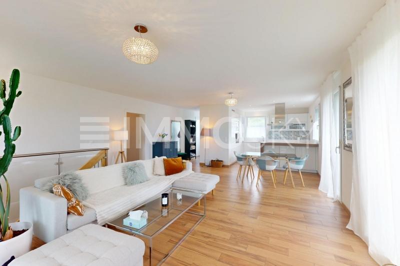Salon épuré - 4.5 pièces Appartement en rez-de-chaussée a St Prex