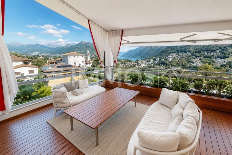 Terrazza coperta con cucina - 6.5 rooms Flat in Montagnola