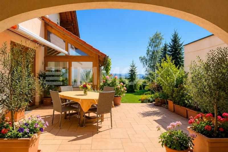 Windgeschützter Sitzplatz - 4.5 pièces Maison individuelle a Wäldi