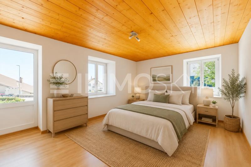 Spacieuse chambre (homestaging) - 3.5 pièces Maison mitoyenne d'angle a Mauborget