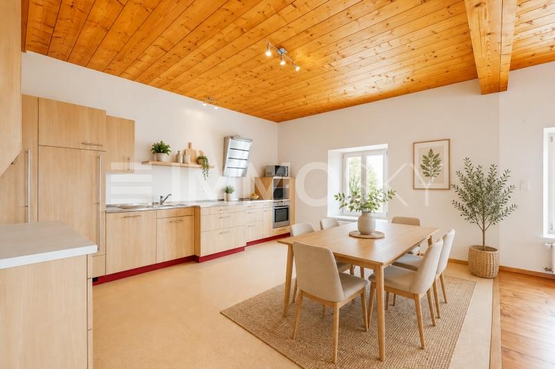Espace cuisine (homestaging) - 3.5 pièces Maison mitoyenne d'angle a Mauborget