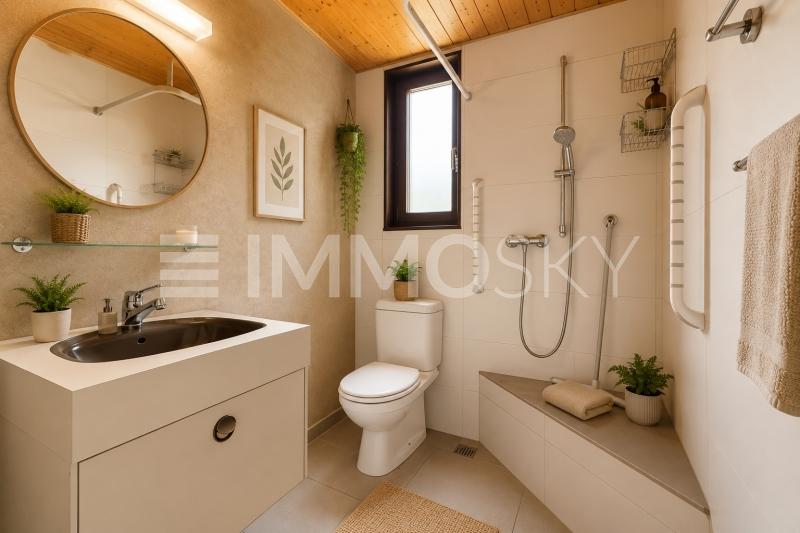 Salle de douche au rez (projection) - 6.5 pièces Chalet a La Sarraz