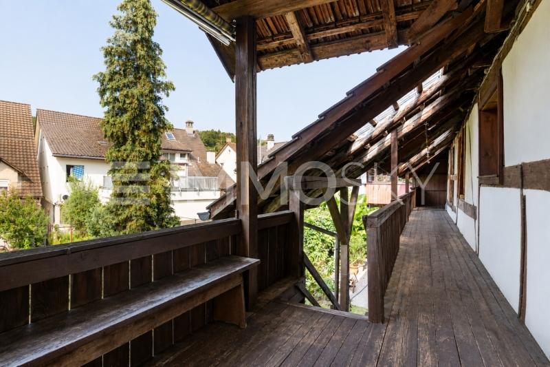 Überdachter Balkon - Abgang in den Garten - 4.5 pièces Appartement a Embrach