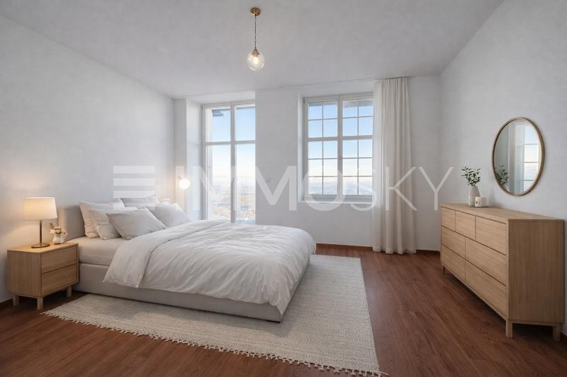Schlafzimmer mit Terrasse - 7.5 pièces Appartement a Evilard