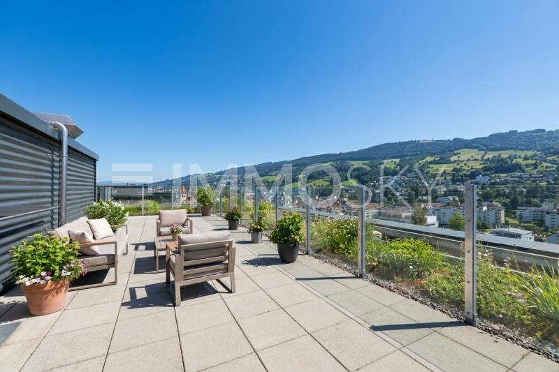 Geniessen Sie hier die Terrasse - 3.5 pièces Appartement a Rorschach