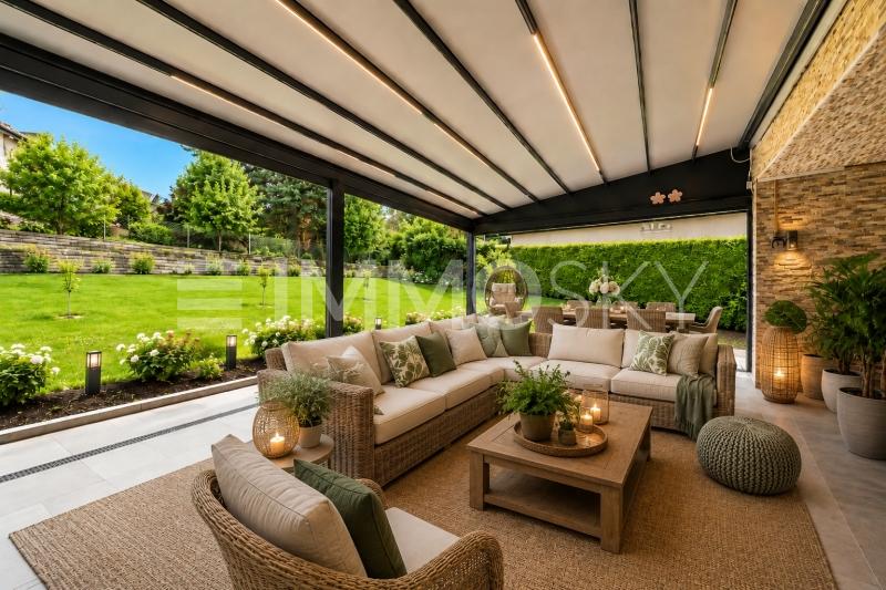 Agréable pergola pour vos soirées d'été - 7 pièces Villa a Cugy VD