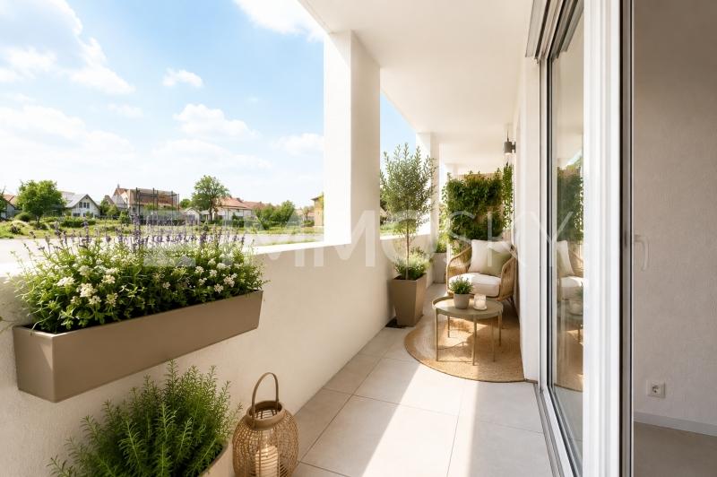 Coursive donnant sur la terrasse homestaging - 4.5 stanze Padiglione a Sullens