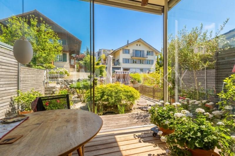 Gemütlicher Wintergarten - 4.5 Zimmer Reihenmittelhaus in Spiez