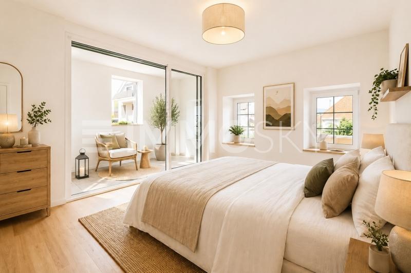 Belle chambre parentale avec salle d'eau privative homestaging - 4.5 pièces Duplex a Sullens