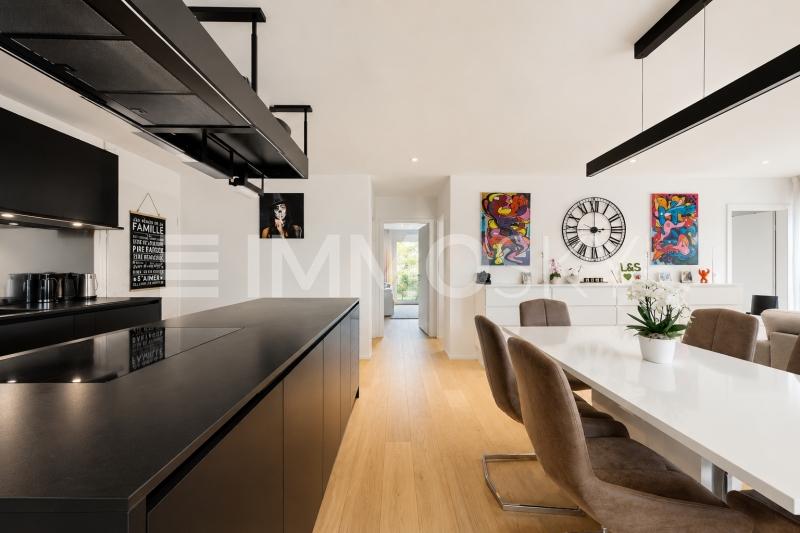 cuisine et espace dinatoire - 3.5 pièces Appartement en rez-de-chaussée a Ecublens VD
