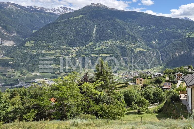 Vue sur les Alpes - Terrain à bâtir à Lens