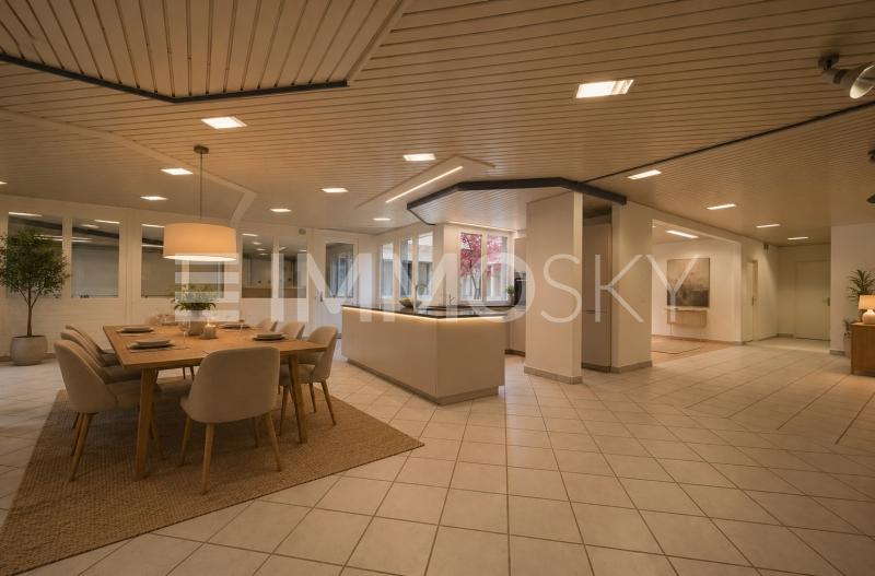 Visualisierung: Koch- und Essbereich zum entfallten - 3.5 Zimmer Etagenwohnung in Thörishaus