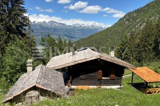 Magnifique vue sur la Vallée du Rhône - 3.5 pièces Chalet a Nax