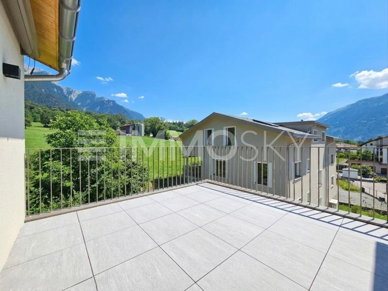 Sehr sonnige Terrasse - 3.5 pièces Appartement sous les toits a Trimmis