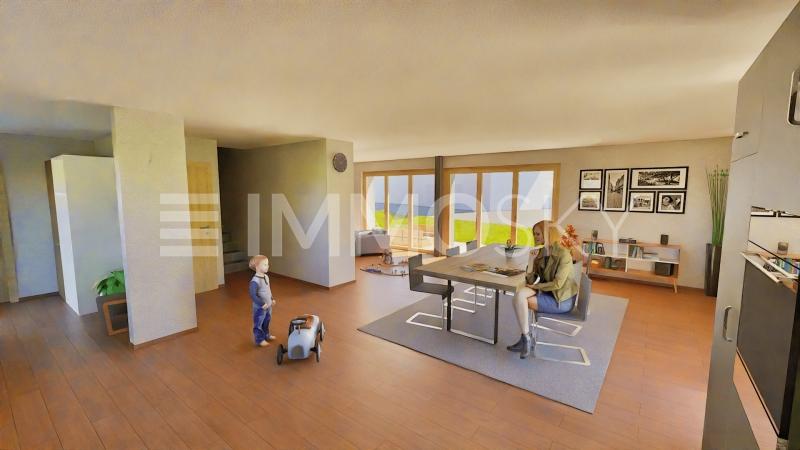 Ess- und Wohnbereich - 7.5 pièces Maison individuelle a Schüpbach