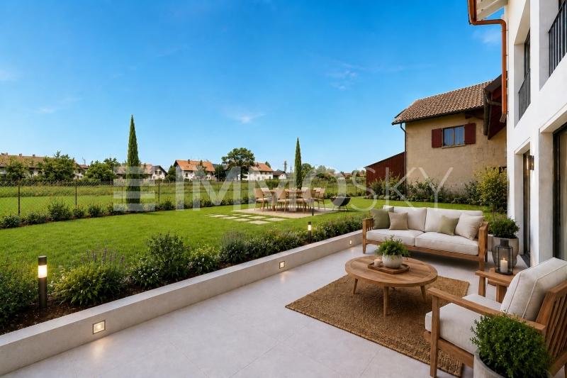 Agréable terrasse avec vue sur la campagne - 4.5 stanze Padiglione a Sullens