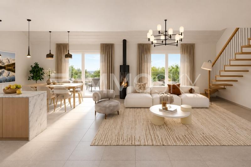 Cosy, spacieux - 4.5 pièces Appartement en attique a St Cergue