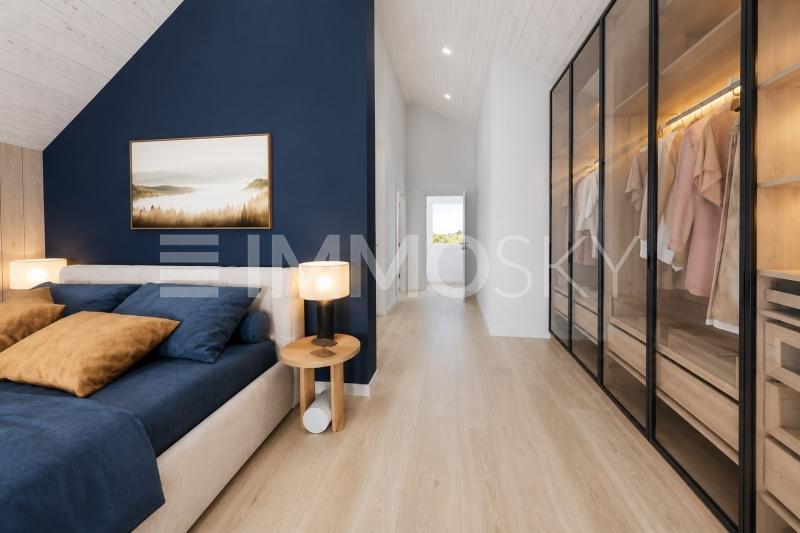 Belle chambre parentale  - 4.5 pièces Appartement en attique a St Cergue
