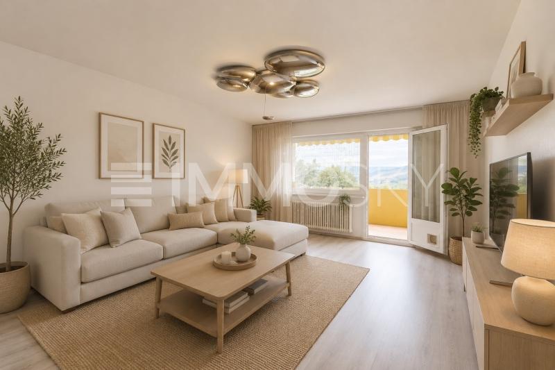 Pièce de vie - Home staging - 3.5 Zimmer Etagenwohnung in Chernex