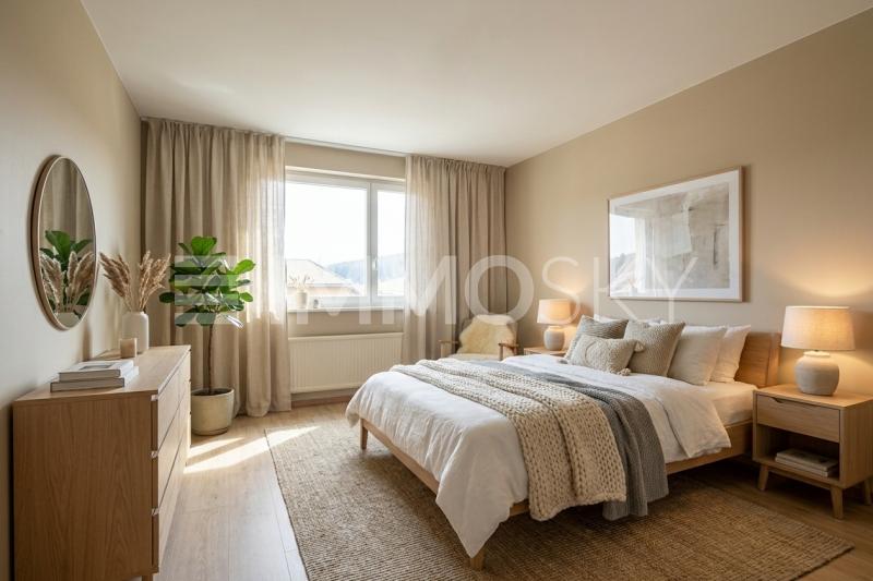 Chambre parentale - Home staging - 3.5 stanze Appartamento a Tramelan