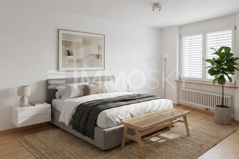 Gemütliches Schlafzimmer - 3.5 pièces Appartement a Münchwilen AG