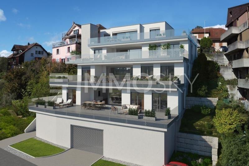 Ansicht von Süden - 4.5 pièces Appartement avec terrasse a Umiken