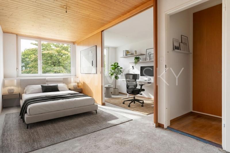 Virtuell eingerichtet - Schlafzimmer und Homeoffice? - 5.5 pièces Maison a Russikon