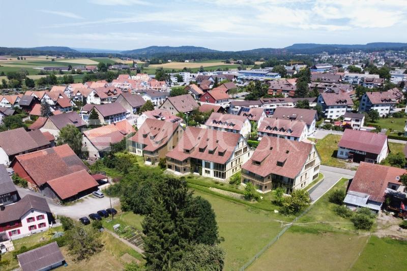 Aussenansicht von Oben - 4.5 Zimmer Terrassenwohnung in Höri